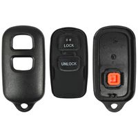 qualitykeylessplus Replacement Keyless Entry 3 Button Case and Pad for Toyota FCC ID HYQ12BBX or HYQ12BAN