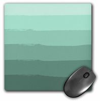 3dRose LLC 8 X 8 X 0.25 Inches Mouse Pad Mint Green Abstract Stripes (Mp_181267_1)