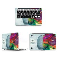 HRH 3 in 1 Left and Right Brain Full Body Cover Vinyl Decal Laptop Stickers Palmrest PalmGuard for MacBook Old Pro 15.4"(with CD-ROM Drive Model A1286)