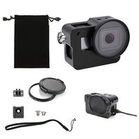 Thinvik CNC Aluminum Alloy Protective Case for GoPro Hero 7 6 5 Black Silver White, Sport Camera Housing Frame with 52mm UV Filter