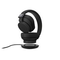 KitSound District Bluetooth Headphones with ANC and Qi Charging, Black