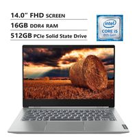 Lenovo ThinkBook 14S 14" FHD Screen Laptop, Intel Core i5-8265U Up to 3.9GHz, AMD Radeon 540X, 16GB DDR4 RAM, 512GB PCIe SSD, Wireless-AC, HDMI, USB Type-C, Windows 10 Home, Gray