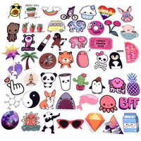 Vsco Stickers for Hydro Flask, 50 pcs Cartoon Water Bottles Laptop Skateboard Guitar MacBook Luggage Car Bike Bicycle Motorcycle Stickers - Waterproof - [No-Duplicate Sticker Pack]