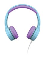 LilGadgets Connect+ Premium Volume Limited Wired Headphones with SharePort for Children - Blue/Purple