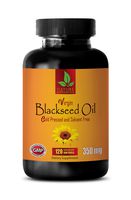 Antibacterial Supplements - Black Seed Oil Virgin 350Mg - Cold Pressed & Solvent Free - Black Seed Oil Weight Loss - 1 Bottle 120 Softgels