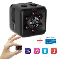 QingZhou SQ11 Mini Camera,1080P Hidden Secret Micro Camcorder with Loop Record Night Vision Cam for Security Monitor Home/Office/Drone + 32GB TF Card