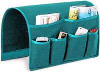 Joywell Sofa Armrest Pocket Organizer, Couch Arm Chair Caddy with 6 Pockets for Magazine, Books, TV Remote Control, Cell Phone, iPad (Turquoise)