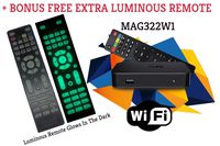 Infomir Mag322w1 Mag 322 Mag322 W1 + Free Extra Luminous Remote Control