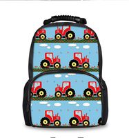 Toy Tractor Pattern Casual Fashion Backpack, Students Boys Girls Youth School Bags Bookbag, Men Business Travel Computer Bag Daypack