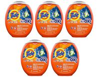 Tide PODS 4 in 1 HE Turbo Laundry Detergent Pacs, Ultra Oxi, 61 Count (5 Tubs)