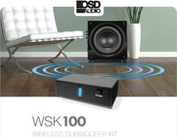 OSD Audio Wireless Subwoofer and Receiver Kit - 34 Channel Transmitter - WSK100