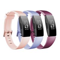 Molitececool Soft TPU Wristband Compatible for Fitbit Inspire HR/Fitbit Inspire Bands Adjustable Strap Replacements Accessory for Fitbit Inspire HR Small Large Size for Men Women