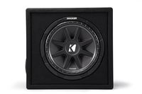 Kicker Comp 12" 300W 4 Ohm Carpeted Vented Loaded Subwoofer Enclosure | 43VC124