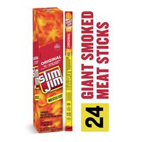 Slim Jim Giant Smoked Meat Stick, Original Flavor, Keto Friendly, .97 Oz. 24-Count