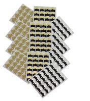 RuiLing 12 Sheets Photo Corner Stickers 3 Pure Color Assorted Colorful DIY Handmade Sticker Scrapbook Paper Photo Corner Protectors Albums Frame Picture Decoration (Gold, Silver, Buff)