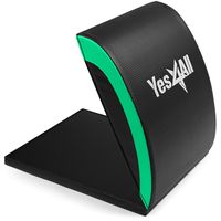 Yes4All Ab Exercise Mat with Tailbone Protecting Pad, Abdominal Wedge - Support for Abs Workout, Sit Up - Abdominal Mat Tailbone Protector (Green)