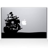 The Decal Guru Pirate Bay MacBook Decal Vinyl Sticker - 13" MacBook Pro (2015 & Older) - Black (1153-MAC-13P-BLA)