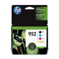 HP 952 | 4 Ink Cartridges | Black, Cyan, Magenta, Yellow | F6U15AN, L0S49AN, L0S52AN, L0S55AN