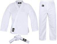 Hawk Sports Karate Uniform for Kids & Adults Lightweight Student Karate Gi Martial Arts Uniform Free Belt (White, 4 (5'6'' / 150lbs))
