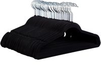 Zober Non-Slip Velvet Hangers - Suit Hangers (50-pack) Ultra Thin Space Saving 360 Degree Swivel Hook Strong and Durable Clothes Hangers Hold Up-To 10 Lbs, for Coats, Jackets, Pants, & Dress Clothes