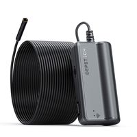 DEPSTECH 1200P Semi-rigid Wireless Endoscope, 2.0 MP HD WiFi Borescope Inspection Camera,16 inch Focal Distance & 2200mAh Battery Snake Camera for Android & IOS Smartphone Tablet - Black 33FT
