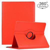 Povinmos Case for iPad Pro 12.9", Premium 360 Degree Rotating Stand Smart Cover Slim Leather Case for Apple iPad Pro 12.9 Inch 2018 (Red)