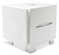 REL Acoustics S/5 SHO Subwoofer (Super High Output), Longbow Wireless Compatible, White Lacquer