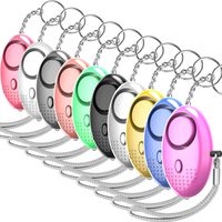 iTODOS 130dB Personal Alarm Keychain, Emergency Safesound Self Defense Security Siren Alarms LED Light Individual Packages for Women, Kids, Elderly, Adventurer, Night Workers (Multicolor -10Pack)