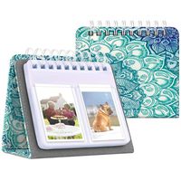 Fintie Calendar Photo Album for Fujifilm Instax, 64 Pockets Vegan Leather Photo Album for Fujifilm Mini 9 Mini 8+ Mini 90 Mini LiPlay, HP Sprocket, Kodak Mini, Polaroid Camera 3-Inch,Emerald Illusions