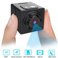 Mini Spy Camera, Hidden Security Camera, Full HD 1080P Portable Nanny Cam with Night Vision & Motion Detection, Perfect for Home Office and Car Surveillance