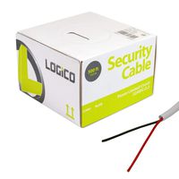 LOGICO Security Wire Burglar Alarm 22/2 Cable 500FT Stranded White 500' Speaker Cable