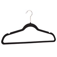 AmazonBasics Velvet Suit Hangers, 30-Pack, Black/Gold