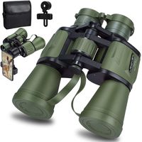20x50 Roof Prism Binoculars for Adults, HD Professional Binoculars for Bird Watching Travel Stargazing Hunting Concerts Sports-BAK4 Prism FMC Lens-with Phone Mount Strap Carrying Bag (Green)