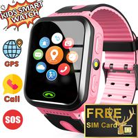 [Included SIM Card] Kids Smart Watch - GPS Tracker Kids Smart Watches for Boys Girls with Two-Way Calls SOS Anti-Lost Real Time Monitor Child Wrist Watch for Xmas Holiday Toys Gifts