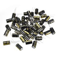 uxcell Aluminum Radial Electrolytic Capacitor with 220uF 63V 105 Celsius Life 2000H 10 x 17 mm Black 50pcs