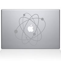 The Decal Guru 2090-MAC-13A-S Atom 2 Decal Vinyl Sticker, Silver, 13" MacBook Air