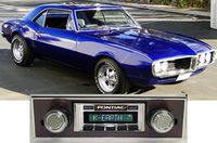 1967 Firebird with Walnut Trim USA-630 II High Power 300 watt AM FM Car Stereo/Radio with iPod Docking Cable
