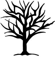 hBARSCI Tree Silhouette Vinyl Decal - 5 Inches - for Cars, Trucks, Windows, Laptops, Tablets, Outdoor-Grade 2.5mil Thick Vinyl - Black