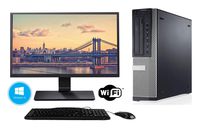 Dell Optiplex 7010 Desktop - Intel Core i5 3470 8GB DDR3 RAM, 128GB SSD and Windows 10 Professional - WiFi Ready - New 22 Inch LED Monitor (Renewed)
