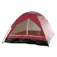 2-Person Tent, Dome Tents for Camping with Carry Bag by Wakeman Outdoors (Camping Gear for Hiking, Backpacking, and Traveling) - RED