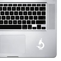 StickAny Palm Series Microscope Sticker for MacBook Pro, Chromebook, and Laptops (White)