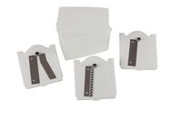 Paderno World Cuisine New Blade Pack for Original 3-Blade Vegetable Slicer / Spiralizer, includes 3 Different Stainless Steel Blades