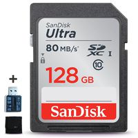 SanDisk 128GB Ultra Class 10 SDXC UHS-I Memory Card + Xtech Starter Kit for Sony DSLR Cameras Including Sony Alpha A6500 A6300 A6000 A55 A9, A7R II, A7 II, A7 A7R A7S A65 A77 A99 A900 A700 A580 A560