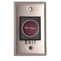 Contactless Non Touch Exit Switch,Infrared Sensor Exit Button Door Release Switch Automatic Switch with LED Indication for Door Security Alarm Access Control System