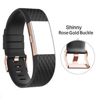 DB Charge 2 sai070 Band with Rose Gold Buckle for Fitbit Charge 2 Wrist Band Classic Fitness Flex Adjustable Colorful Fashion Sport and Sleep Clasp Bracelet Replacement Accessories