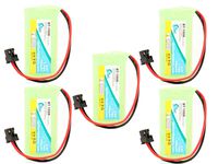 5 Pack - Replacement for Sanyo CAS-D6325 Battery - Compatible with Sanyo Cordless Phone Battery (700mAh 2.4V NI-MH)