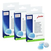 Jura 2-Phase Cleaning Tablets for Fully Automatic Coffee Machines, 18 Count