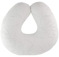 Extra-Soft Breastfeeding Baby Support Pillow w/ 100%Hypoallergenic Removable Bamboo Cover&Slipcover | Antibacterial Newborn Infant Feeding Cushion | Portable for Travel | Nursing Pillow for Boys&Girls