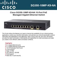 Cisco SG350-10MP 350 Series 10-Port PoE Managed Gigabit Ethernet Switch