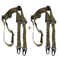 Accmor 2 Point Rifle Sling Extra Long Gun Sling Traditional Sling with Metal Hook for Outdoor Sports